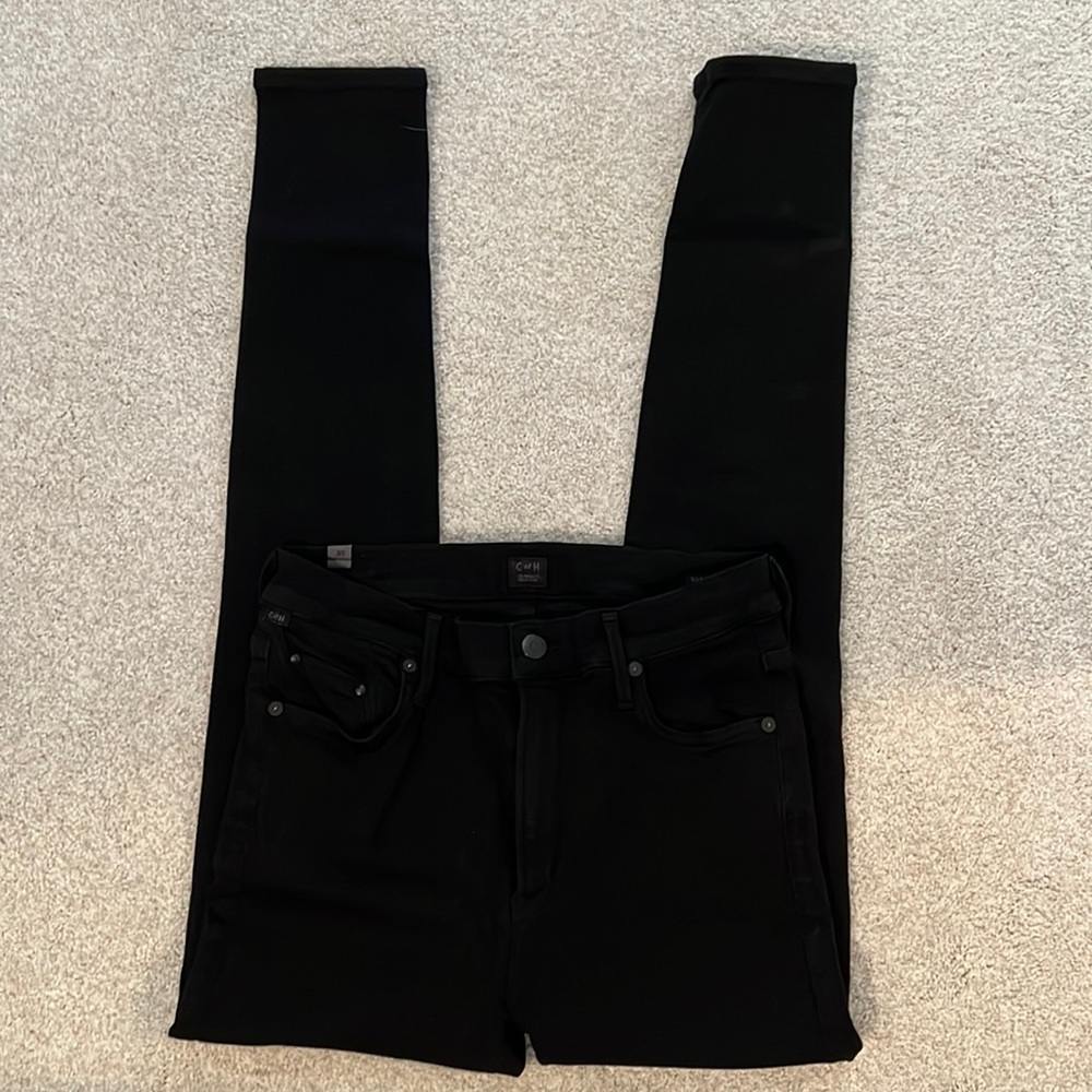 Citizens of Humanity, ‘Rocket’ style, black jeans, hi rise skinny, size 30.
